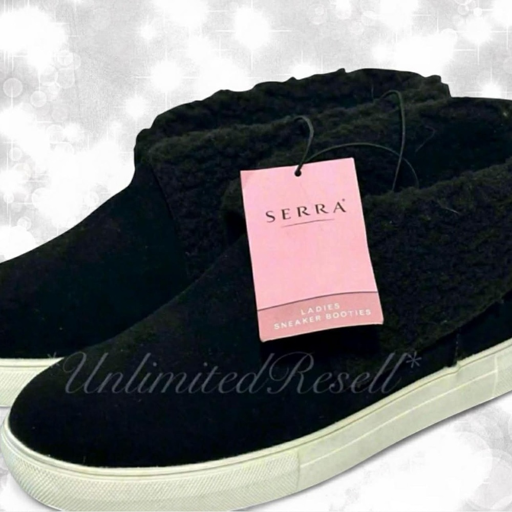 Serra Black Sneaker Booties